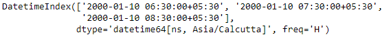 Python Pandas DatetimeIndex.time