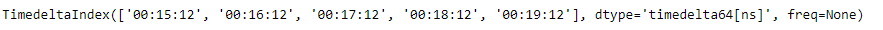 Python Pandas DatetimeIndex.to_perioddelta()