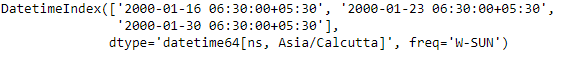 Python Pandas DatetimeIndex.week
