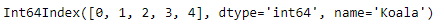 Python Pandas TimedeltaIndex.names