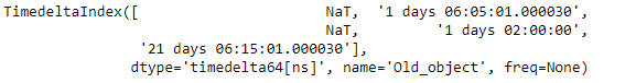 Python Pandas TimedeltaIndex.resolution