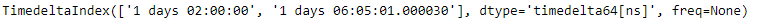 Python Pandas TimedeltaIndex.empty