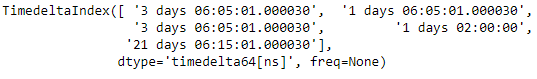 Python Pandas TimedeltaIndex.get_slice_bound