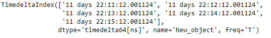 Python Pandas TimedeltaIndex.intersection