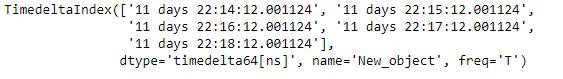 Python Pandas TimedeltaIndex.intersection