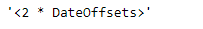 Python Pandas tseries.offsets.DateOffset.freqstr