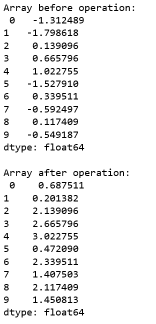 Python Pandas Series.agg()