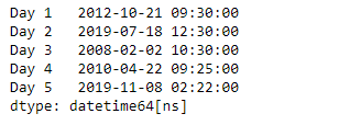 Python Pandas Series.dt.nanosecond