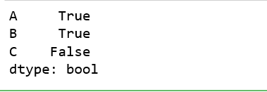 Python Pandas系列/Dataframe.any()