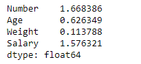 Python Pandas dataframe.skew()