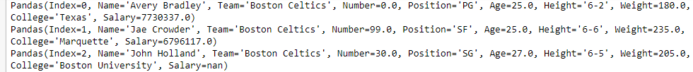 在Pandas DataFrame中对行和列进行迭代