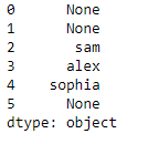 Python Pandas dataframe.first_valid_index()