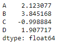 Python Pandas dataframe.kurt()