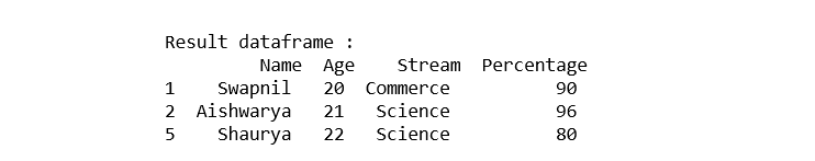 通过列值过滤Pandas DataFrame的方法