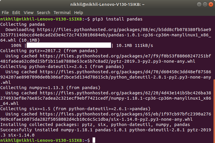 如何在 Windows 和 Linux 上安装 Python Pandas？
