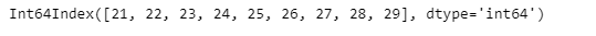 Python Pandas PeriodIndex.second
