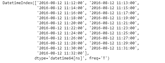 Python Pandas PeriodIndex.start_time