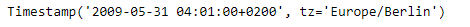 Python Pandas Timestamp.ceil