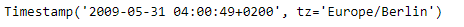 Python Pandas Timestamp.toordinal