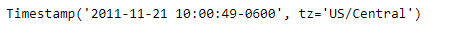 Python Pandas Timestamp.tzinfo