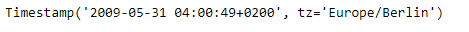 Python Pandas Timestamp.tzinfo