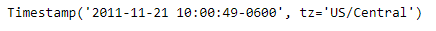 Python Pandas Timestamp.tz_localize