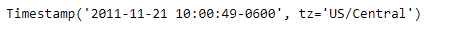 Python Pandas Timestamp.weekday_name