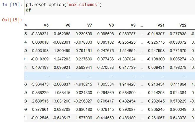 在Jupyter笔记本中显示Pandas DataFrame的所有列