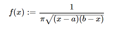 Python中的sympy.stats.Arcsin()