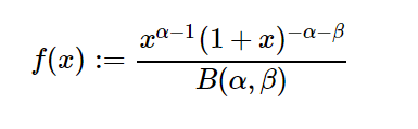 Python中的sympy.stats.BetaNoncentral()