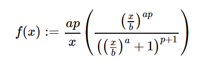 python中的sympy.stats.Dagum()