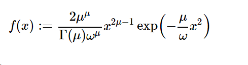 python中的sympy.stats.Nakagami()