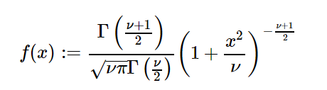 Python中的sympy.stats.StudentT()