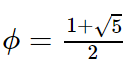 Python sympy.S.GoldenRatio