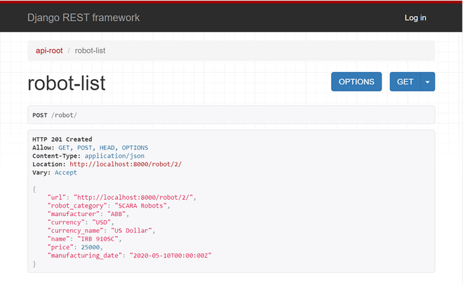 Django REST框架中的可浏览API