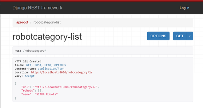 Django REST框架中的可浏览API