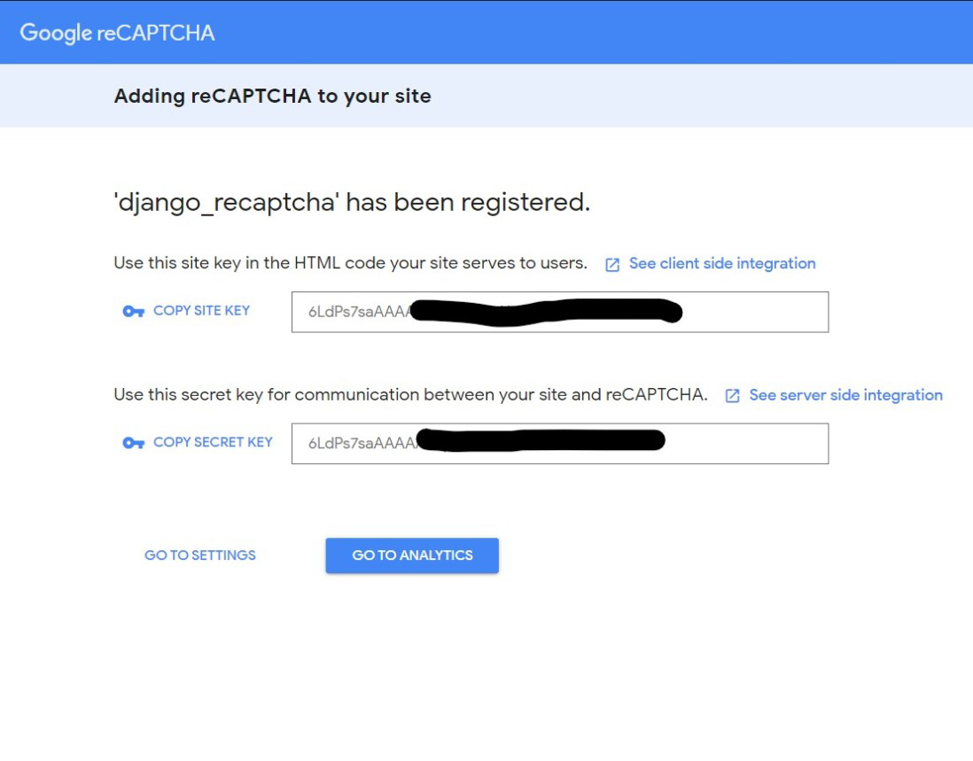如何在Django表单中加入Google reCAPTCHA ?