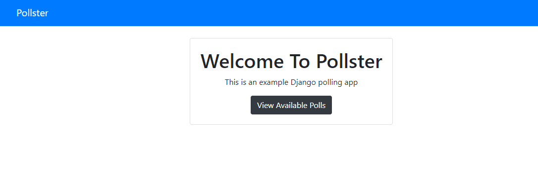 使用Django框架的投票系统项目