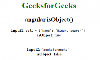 AngularJS angular.isObject()函数