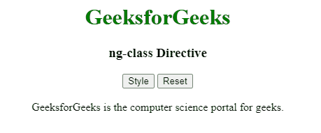 AngularJS ng-class指令
