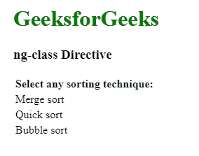AngularJS ng-class指令