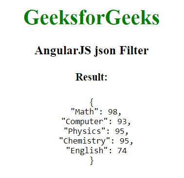 AngularJS json过滤器