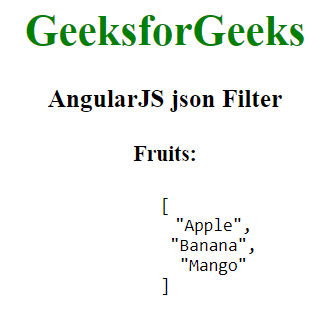 AngularJS json过滤器