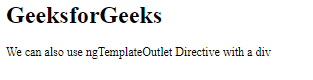 Angular 10 NgTemplateOutlet指令