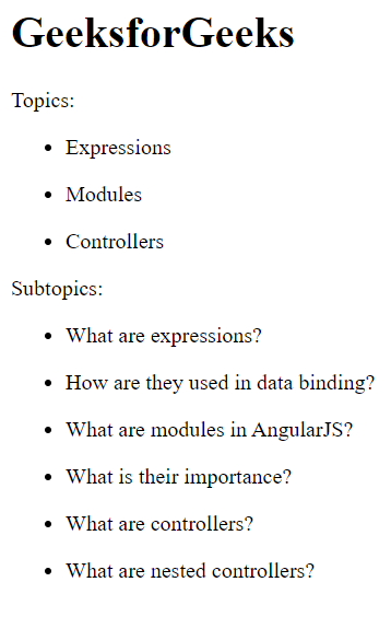 如何在Angular.js中创建嵌套控制器？