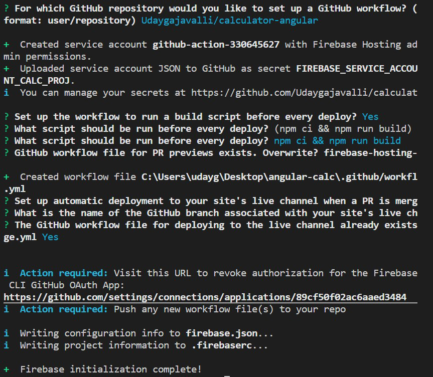 如何使用GitHub将Angular应用程序部署到Firebase？