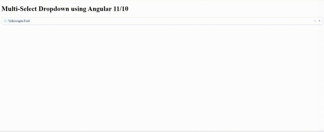 如何使用Angular 11/10制作一个多选下拉菜单？