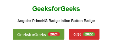 Angular PrimeNG 徽章 内联按钮徽章