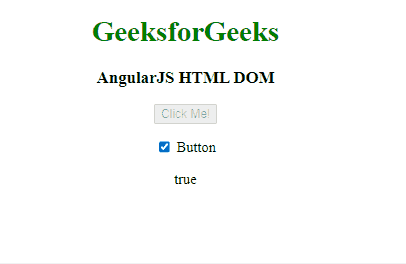 AngularJS HTML DOM AngularJS HTML DOM