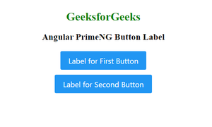 Angular PrimeNG按钮标签